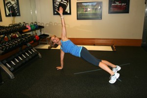 Plank with Torso Rotation